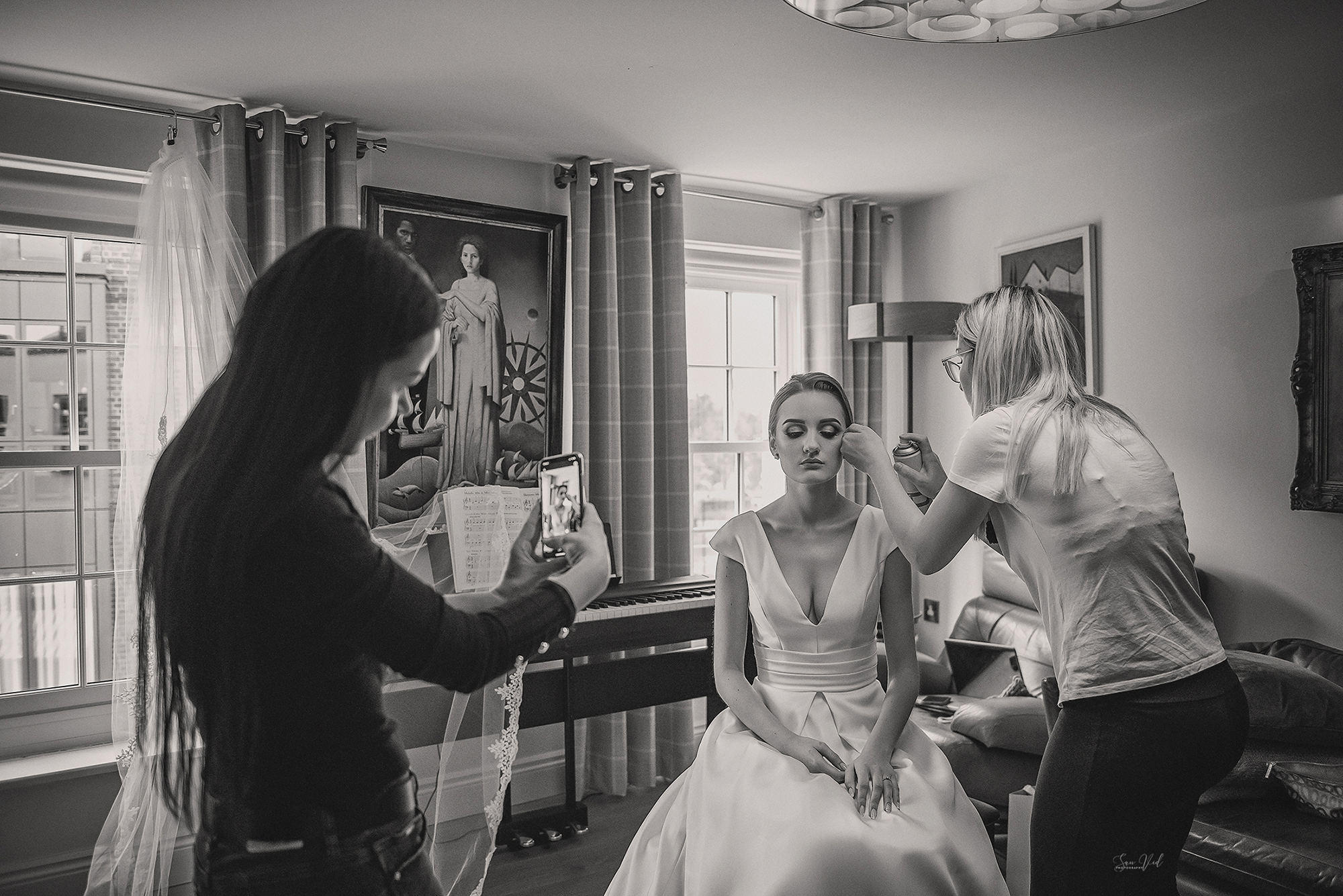 Creative Wedding Bride Preparation Photography Windsor UK
