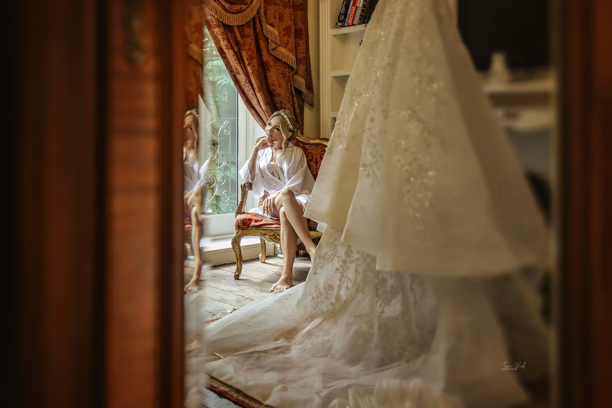 Creative Wedding Photography Bride Dress London