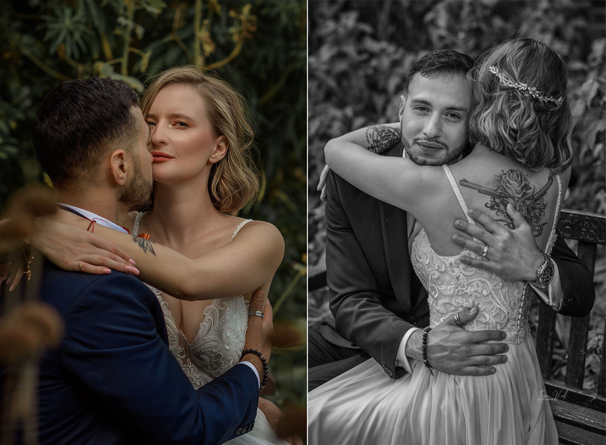 Creative Wedding Photography Bride And Groom The Rookery Park London