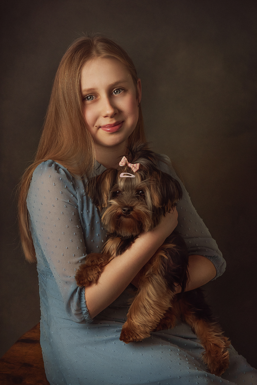 Creative Studio Children's Photography Portrait with dog Sutton London