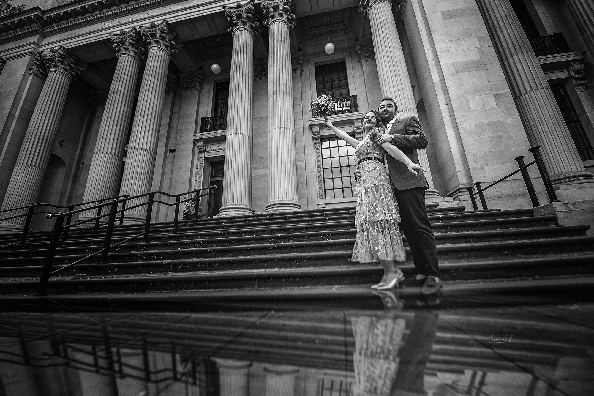 Creative Wedding Couple Photography Marylebone Tow Hall London