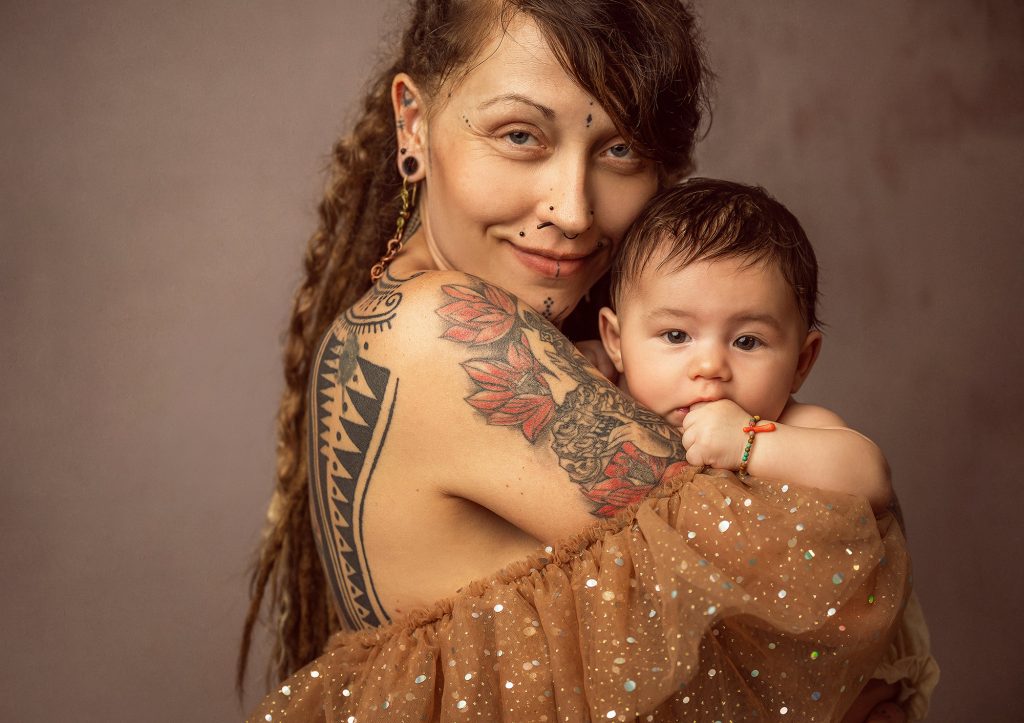 Mummy and Baby Photoshoot In Studio London Sutton SM1 Surrey
