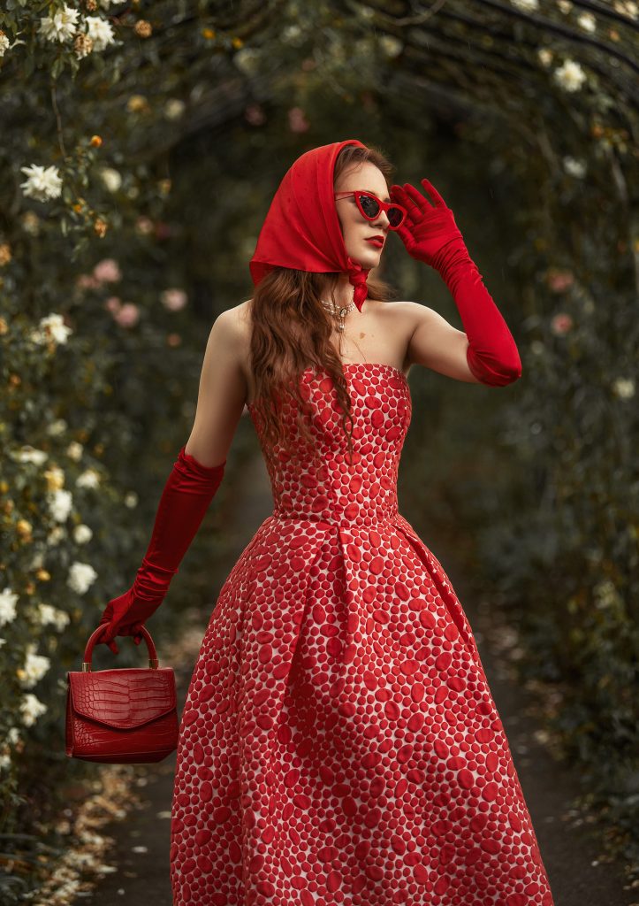 retro fashion outdoors elegnat women portrait Cheam Sutton Surrey photoshoot